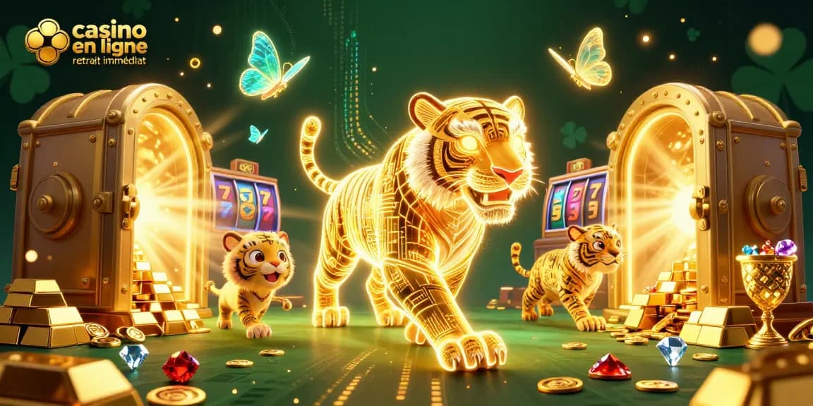 Plongez dans le monde vibrant de casino en ligne retrait immédiat avec ce tigre d’énergie, auréole de richesse.