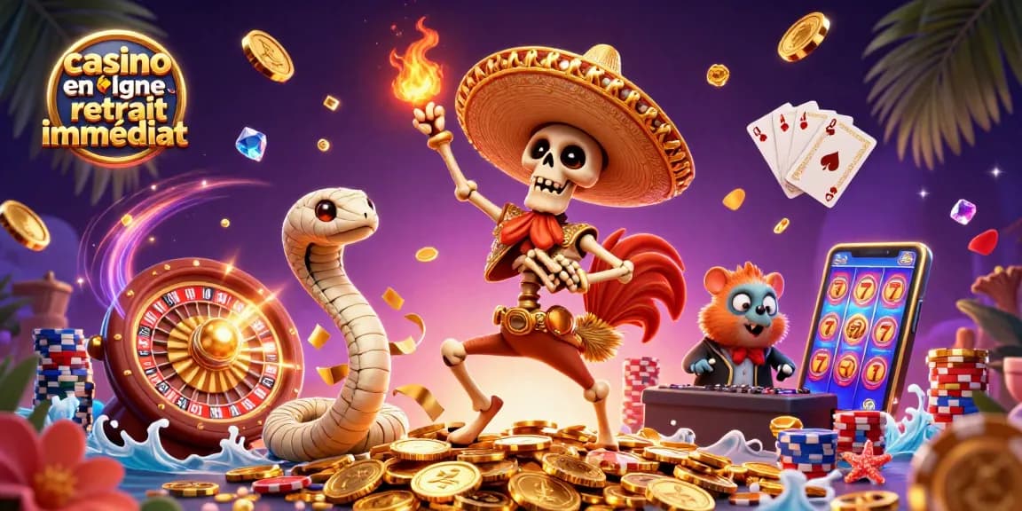 Profitez des gains rapides avec casino en ligne retrait immédiat, jeu immersif dans un décor vibrant.