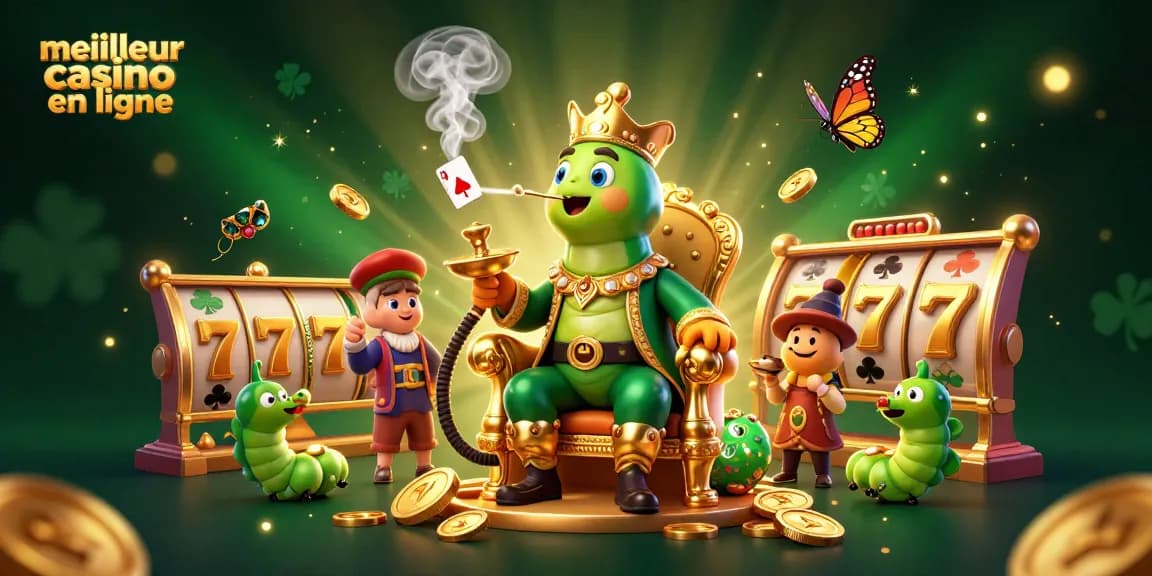 Explore les meilleures machines à sous au meilleur casino en ligne sous une illustration 3D captivante.