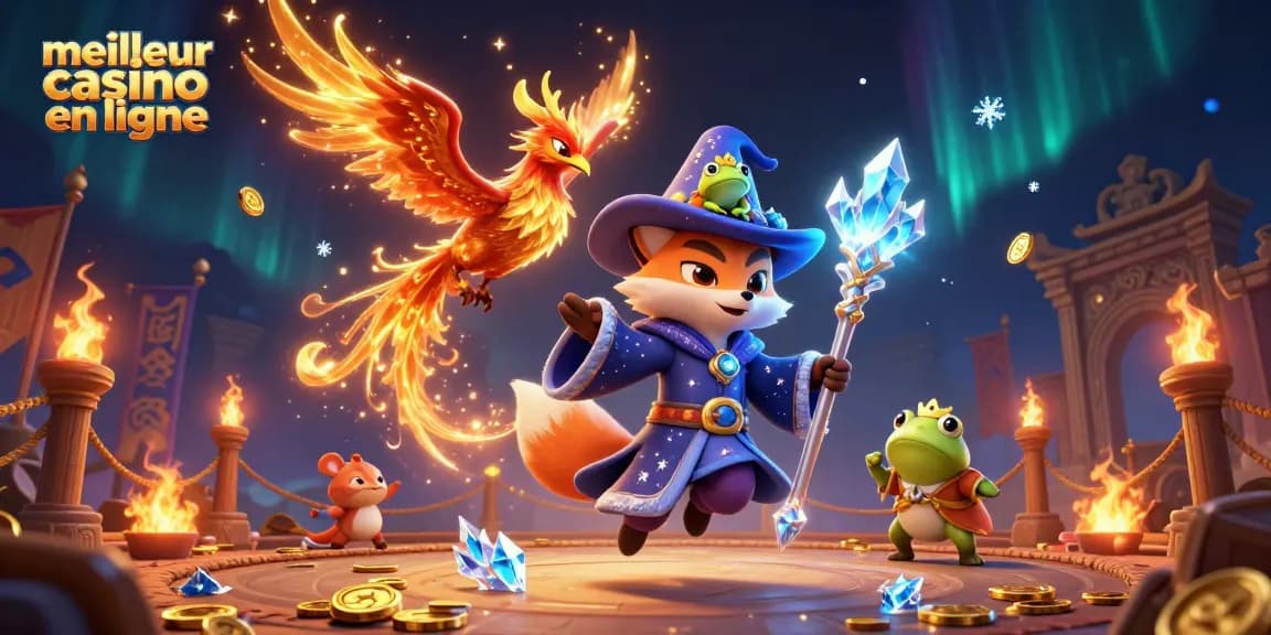 Visitez le meilleur casino en ligne pour jouer avec des gains réels dans une illustration dynamique.