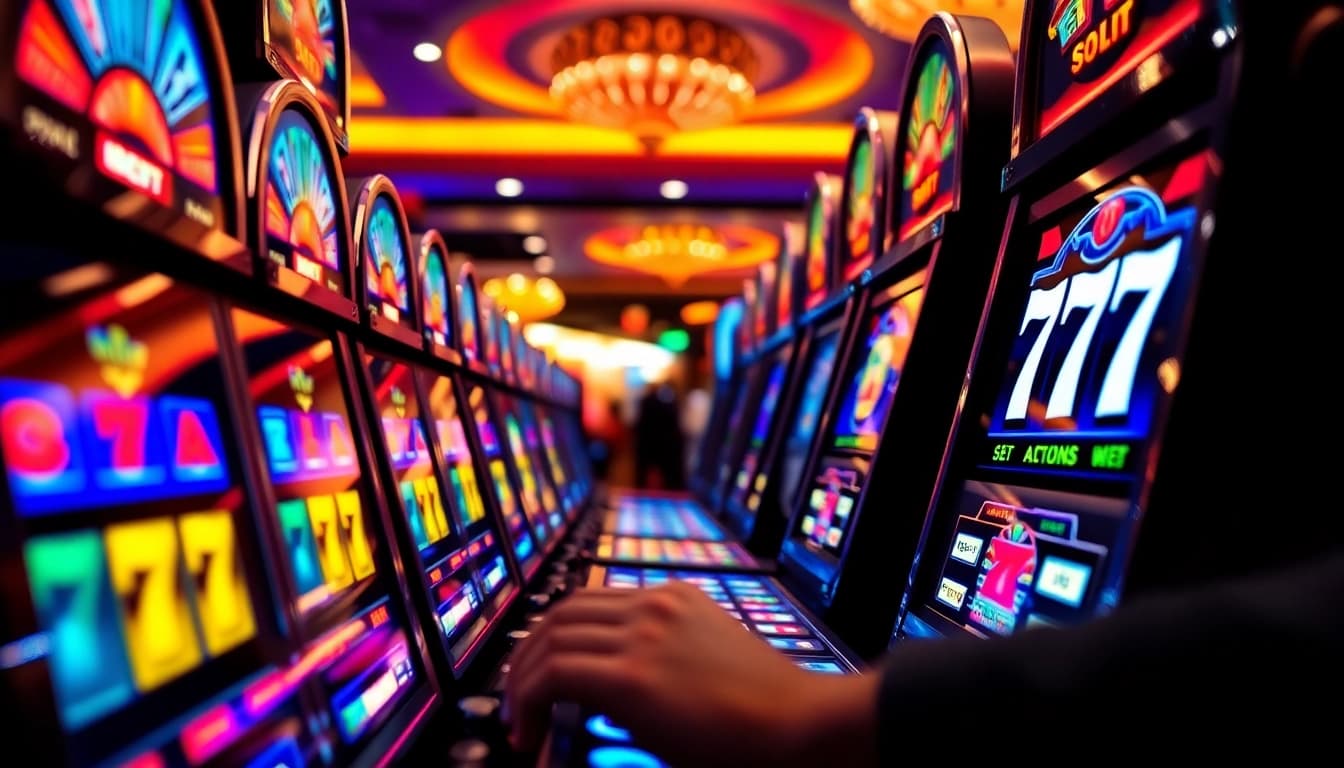 Rasakan keseruan bermain slot 777 dengan mesin penuh warna dan sorotan menarik.