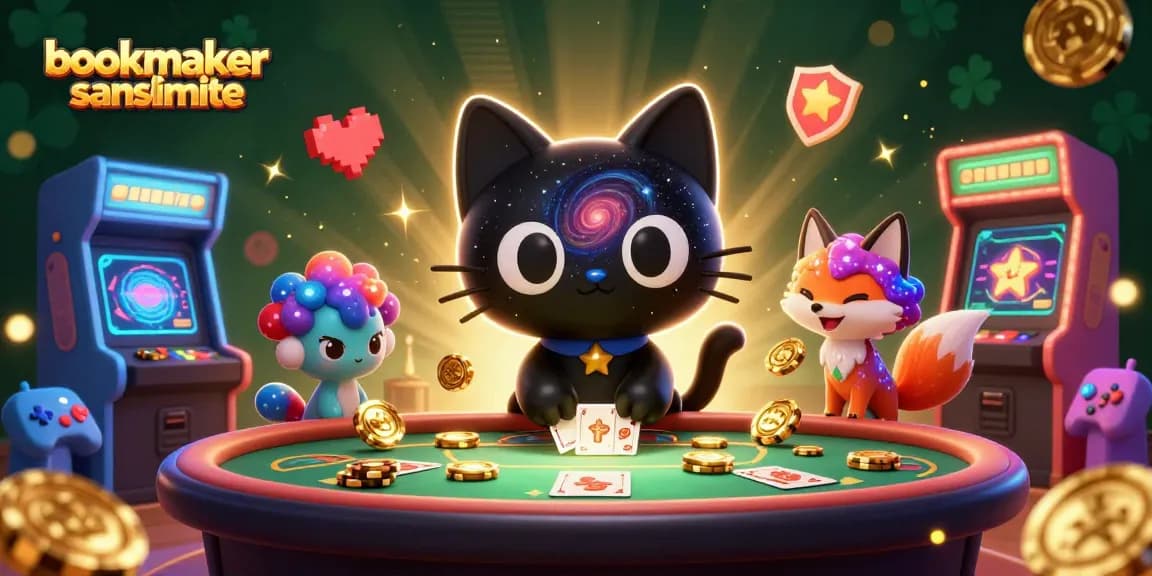 Découvrez le bookmaker sans limite en plaçant des mises illimitées autour d'un chat et d'un renard cosmos.