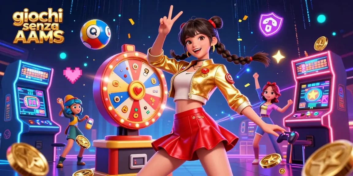 Scopri emozionanti giochi senza AAMS con personaggi 3D vivaci, elementi di gioco colorati e un'atmosfera dinamica da casinò.