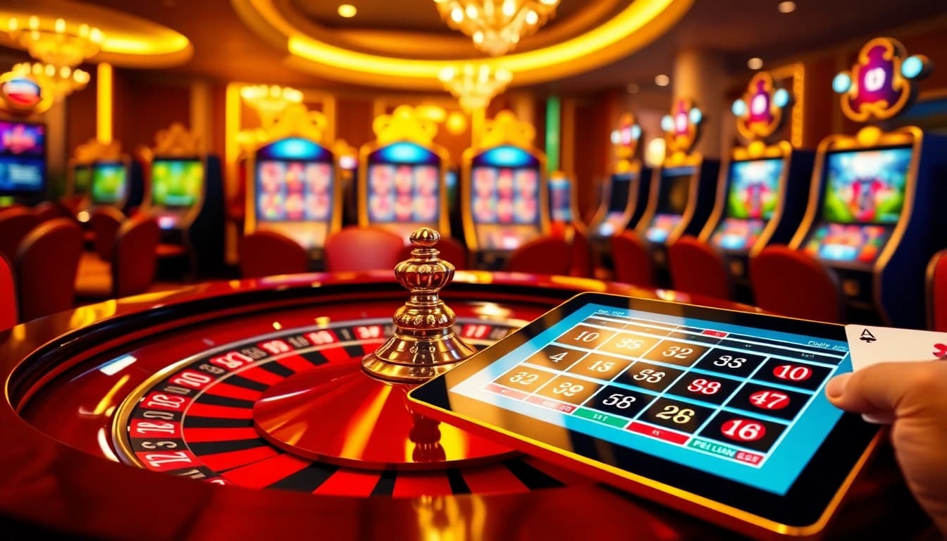 Vivez le frisson d'un casino en ligne fiable avec des tables de casino vibrantes et des éléments de jeu élégants.