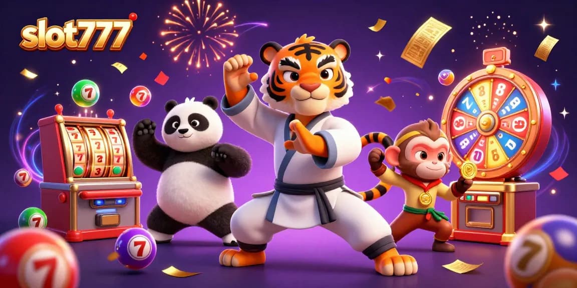 Experience thrilling gameplay with slot777 as colorful elements and playful characters create a vibrant casino scene.