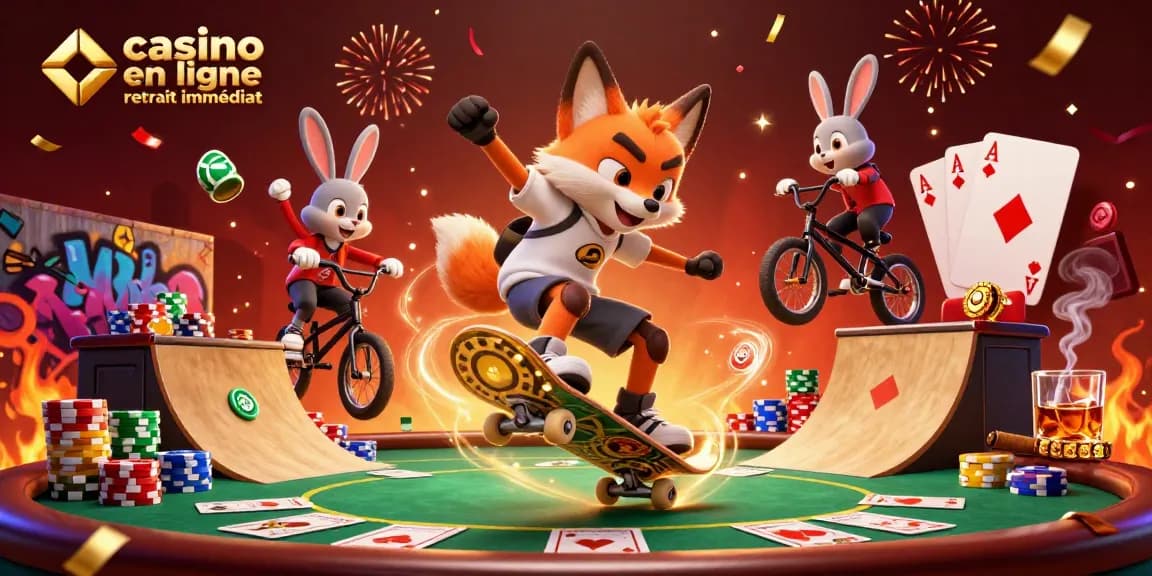 Vivez l'expérience d'un casino en ligne avec retrait immédiat et des jeux dynamiques comme dans une 3D cartoonesque.