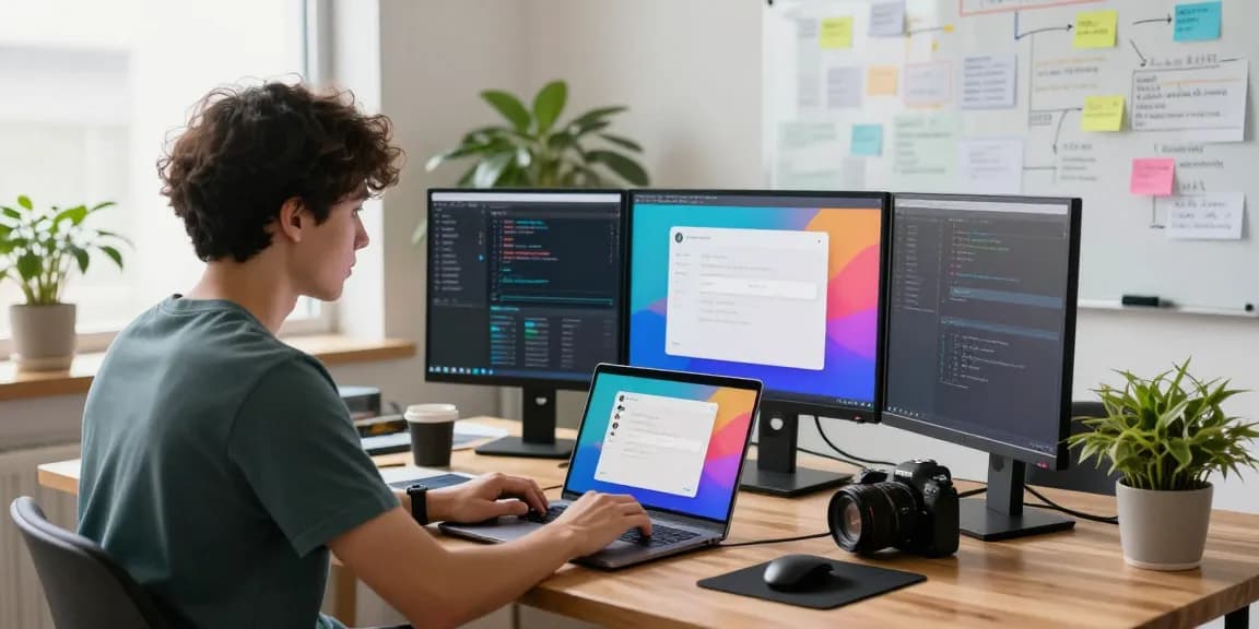 Explore 纸飞机中文版 messaging features in a bright tech workspace.