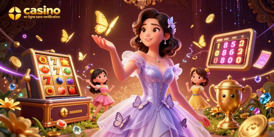 Découvrez l'excitation d'un casino en ligne sans vérification avec des éléments de jeu vibrants et des visuels enchanteurs.