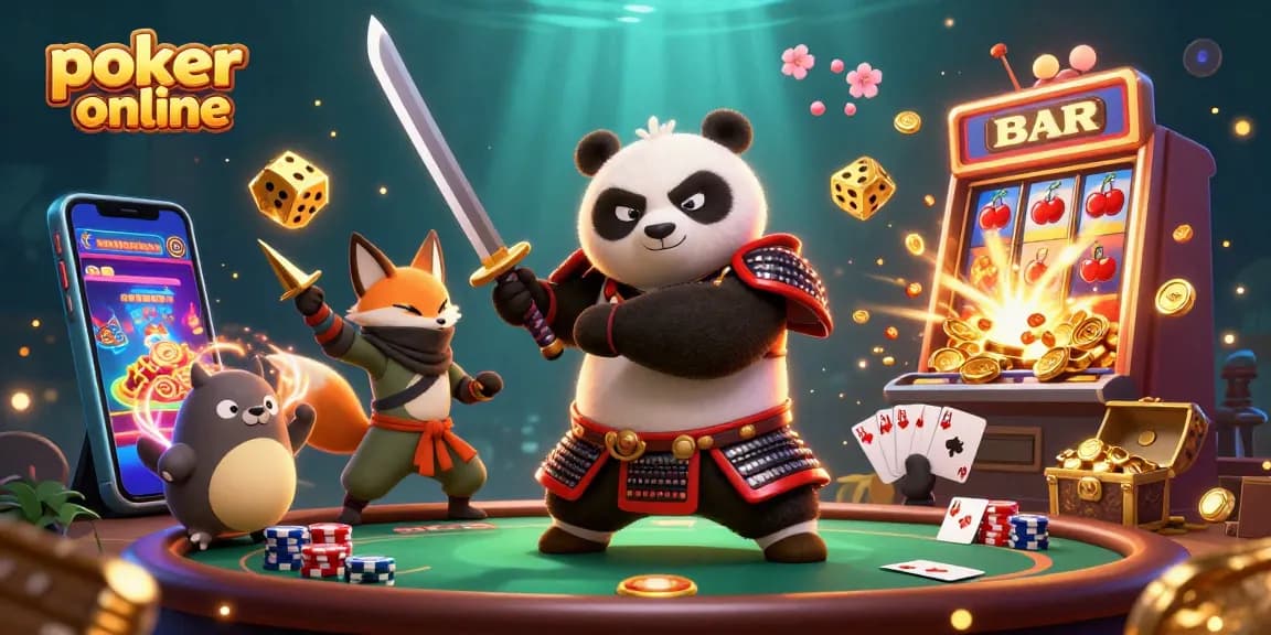 Jouez au poker en ligne et découvrez des stratégies gagnantes avec des personnages animés et des éléments de jeu captivants.