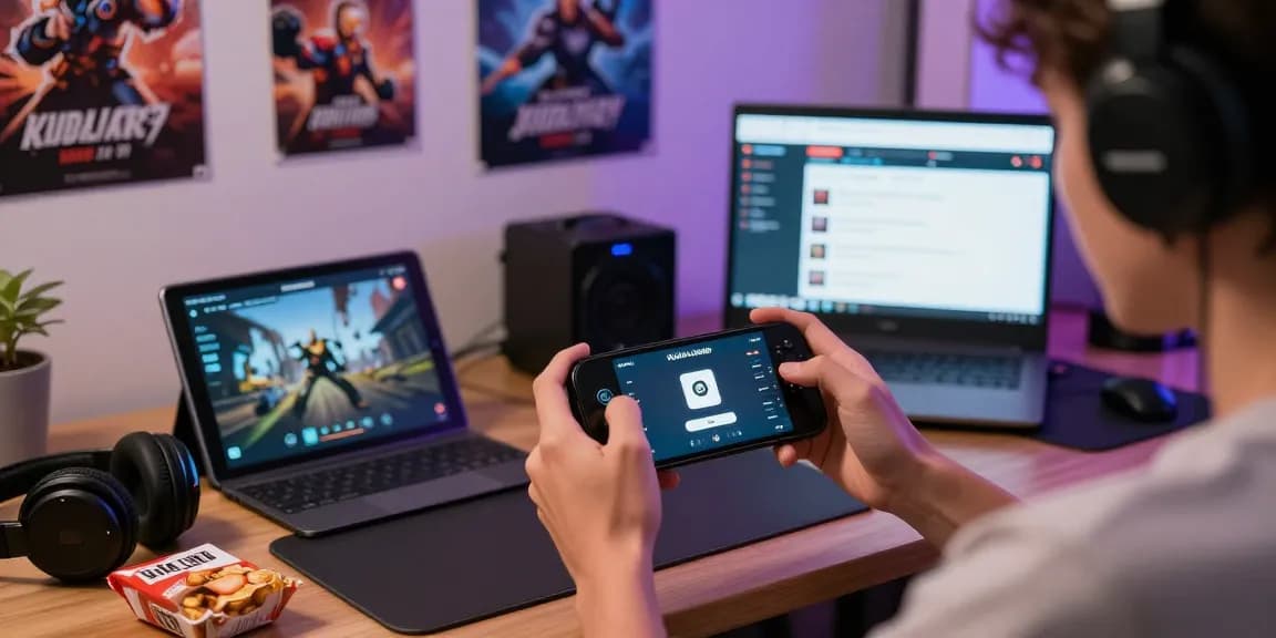 Pengalaman bermain KUDALIAR89 dengan smartphone di ruang tamu yang nyaman.