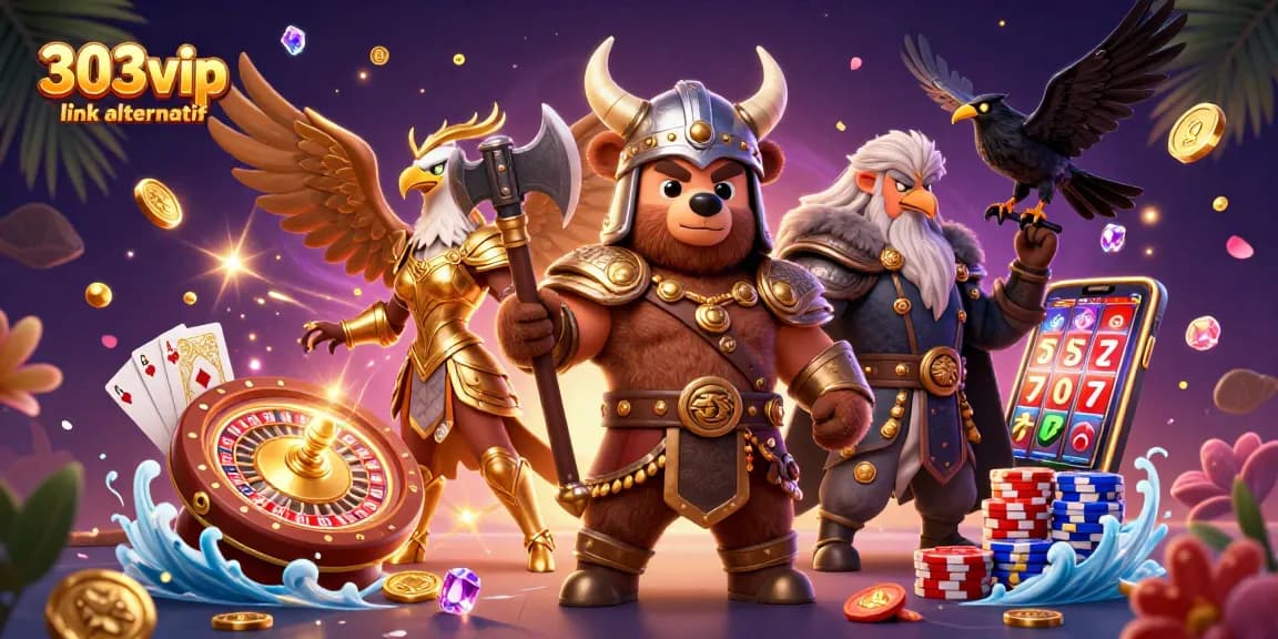 Engage with 303vip link alternatif for thrilling casino action with Viking and eagle heroes.