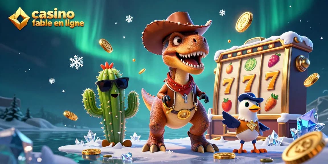 Profitez de l'expérience d'un casino fiable en ligne avec ce T-Rex et ses compagnons au charme captivant.