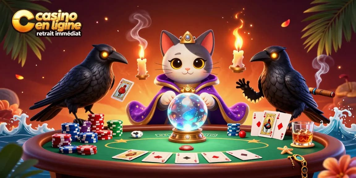 Profitez d'une expérience unique de casino en ligne retrait immédiat avec une illustration captivante.