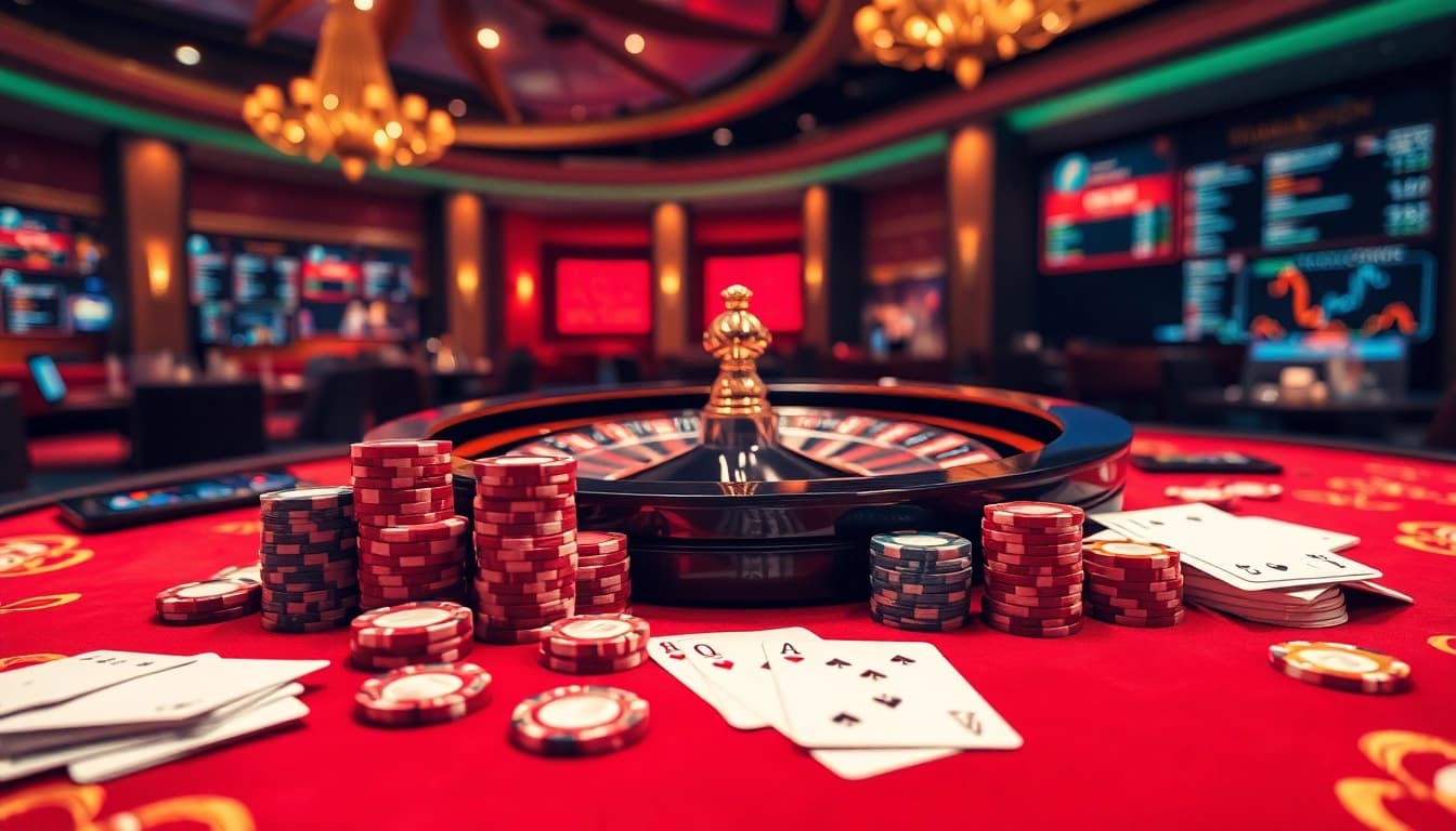 Vivez l'excitation de parier dans un casino en ligne fiable avec des jetons de poker de haute qualité et des roues de roulette vibrantes.