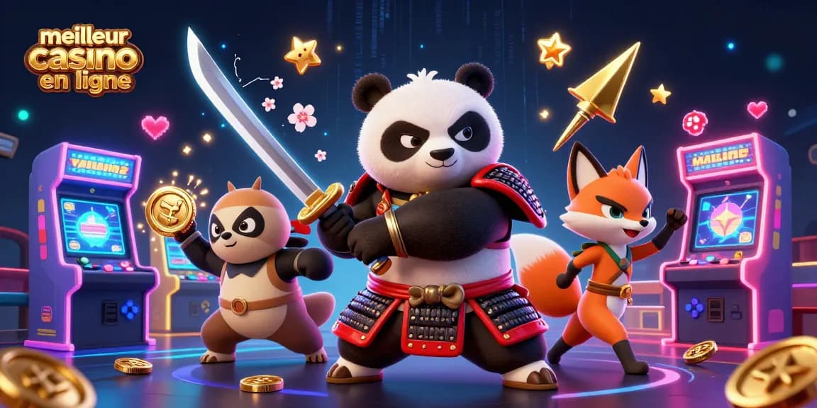 Découvrez le meilleur casino en ligne : illustration captivante avec une ambiance de jeu dynamique.