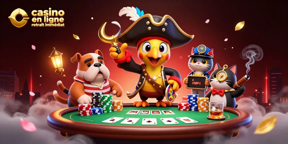 Profitez de l'expérience de casino en ligne avec retrait immédiat grâce à des personnages de jeu immersifs.