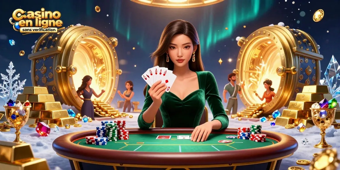 Découvrez l'excitation du casino en ligne sans vérification avec une action de poker dynamique et des visuels riches.