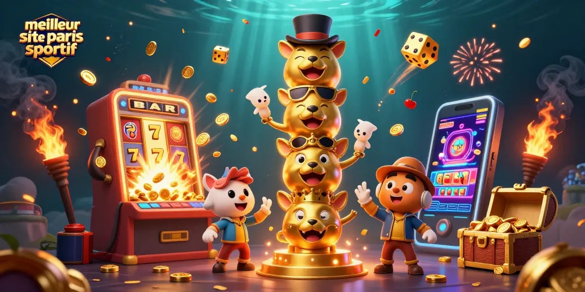 Vivez l'expérience du meilleur site de paris sportif avec des éléments de casino captivants et des symboles de jeu.