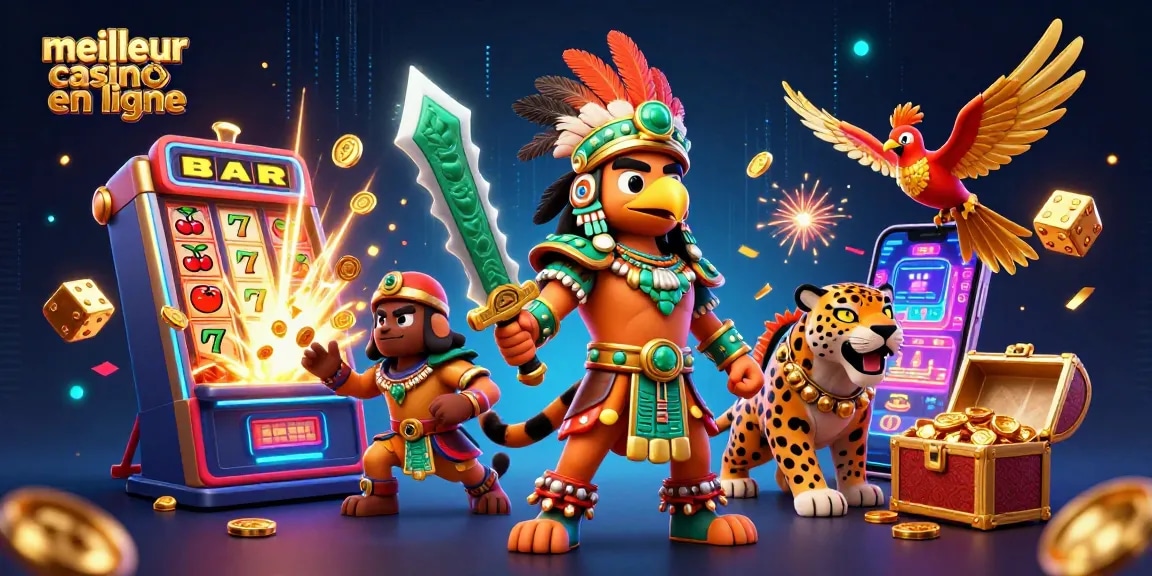 Visualisez le meilleur casino en ligne avec des guerriers Aztecs et des jackpots explosifs.