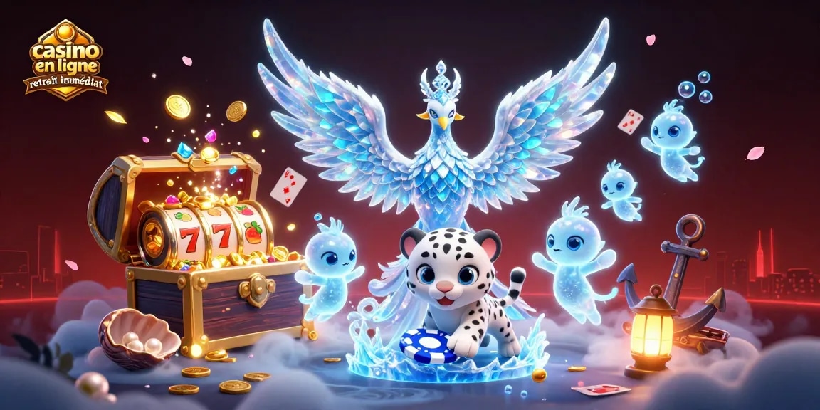 Gagnez au casino en ligne retrait immédiat avec cette scène magique remplie de personnages animés et de détails captivants.