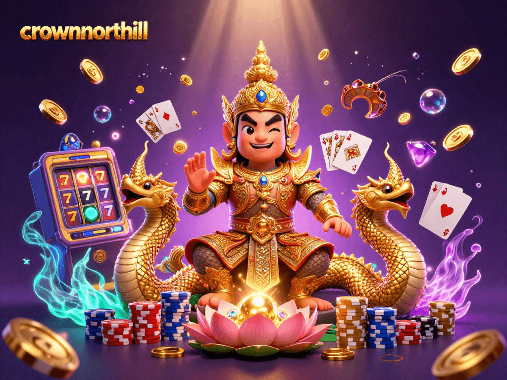Join the excitement at crownnorthill with vibrant slot reels and thrilling gaming action.