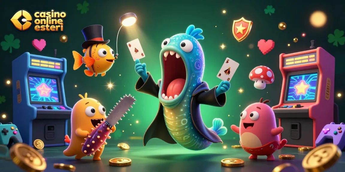 Scopri l'azione nei casino online esteri con i personaggi marini in un'atmosfera di gioco vibrante.