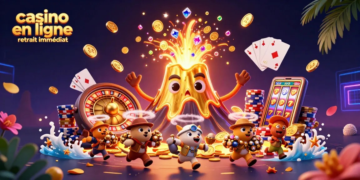 Profitez des sensations fortes de notre illustration de casino en ligne retrait immédiat avec des trésors éclatants.
