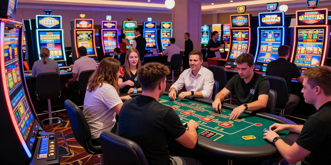 Exciting atmosphere at casinos not on Gamstop with vibrant gaming activities and diverse players enjoying freedom and rewards.