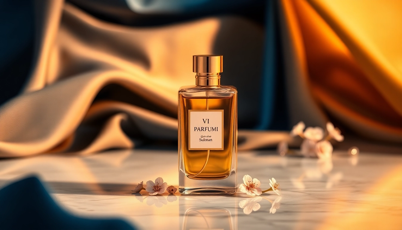 Showcasing parfum vi by gianni vive sulman in a luxurious setting with elegant lighting and textures.