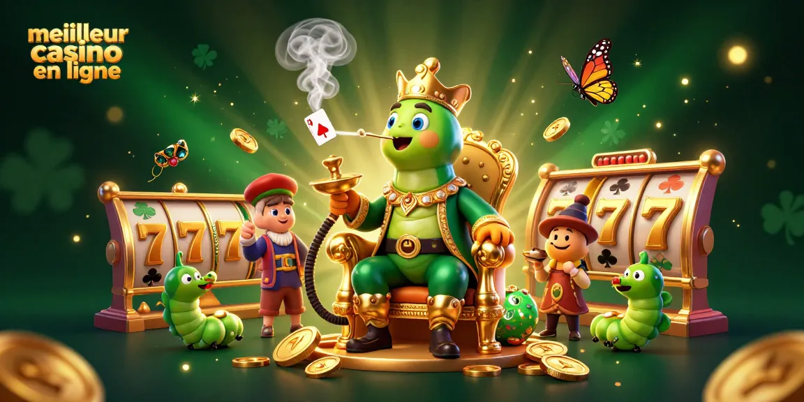 Explore les meilleures machines à sous au meilleur casino en ligne sous une illustration 3D captivante.
