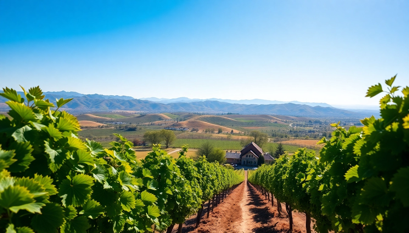 Discover where is Clarksburg California through this scenic view of its lush vineyards.
