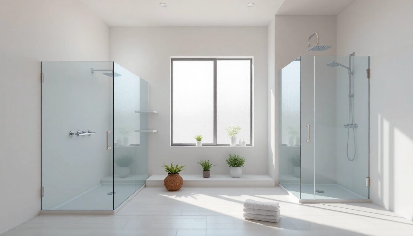 Experience elegant showers au with modern designs and serene ambiance in a luxurious bathroom.