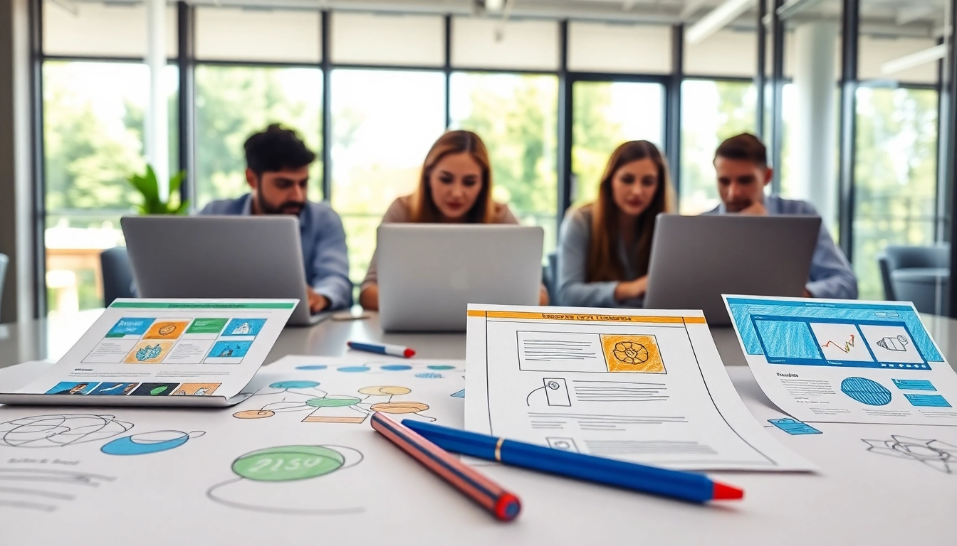 Creating innovative web design edmonton concepts in a collaborative workspace.
