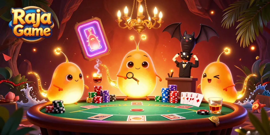 Join the exciting Raja Game with vibrant glowworms lighting up the casino atmosphere!