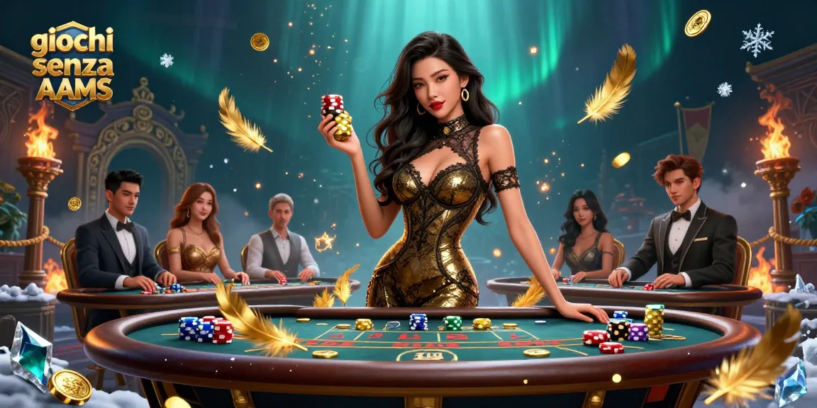 Vivi emozionanti giochi senza AAMS a un tavolo esclusivo di baccarat VIP con un'ambientazione elegante.