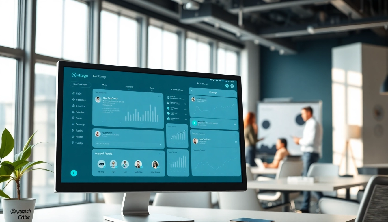 What is a CRM for WhatsApp designed for seamless communication and user engagement in a modern office.