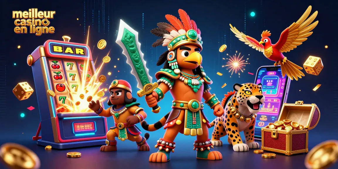 Visualisez le meilleur casino en ligne avec des guerriers Aztecs et des jackpots explosifs.