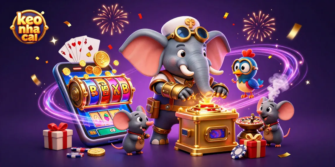 Experience the thrill of keo nha cai with cartoon characters engaging in dynamic casino action.