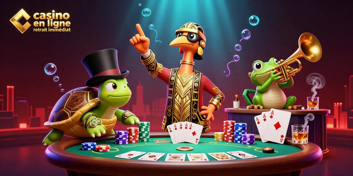 Profitez de l'expérience unique d'un casino en ligne retrait immédiat avec des personnages animés au bar speakeasy.