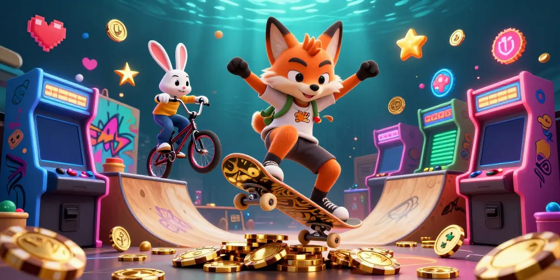 Experience endless fun at situsapi66 with an exciting 3D casino-themed illustration featuring vibrant characters and dynamic gaming elements.