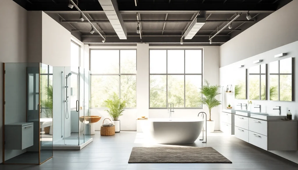 Sonni sanitär GmbH präsentiert moderne Badprodukte in einem eleganten Showroom.