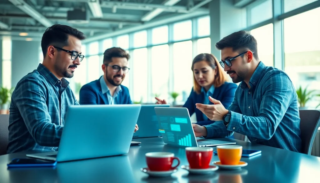 Enhance your brand visibility with the top SEO company in Malaysia showcased in a collaborative office.