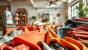 Punta di Roma stoffen in een stijlvolle presentatie met rijke texturen en kleuren.