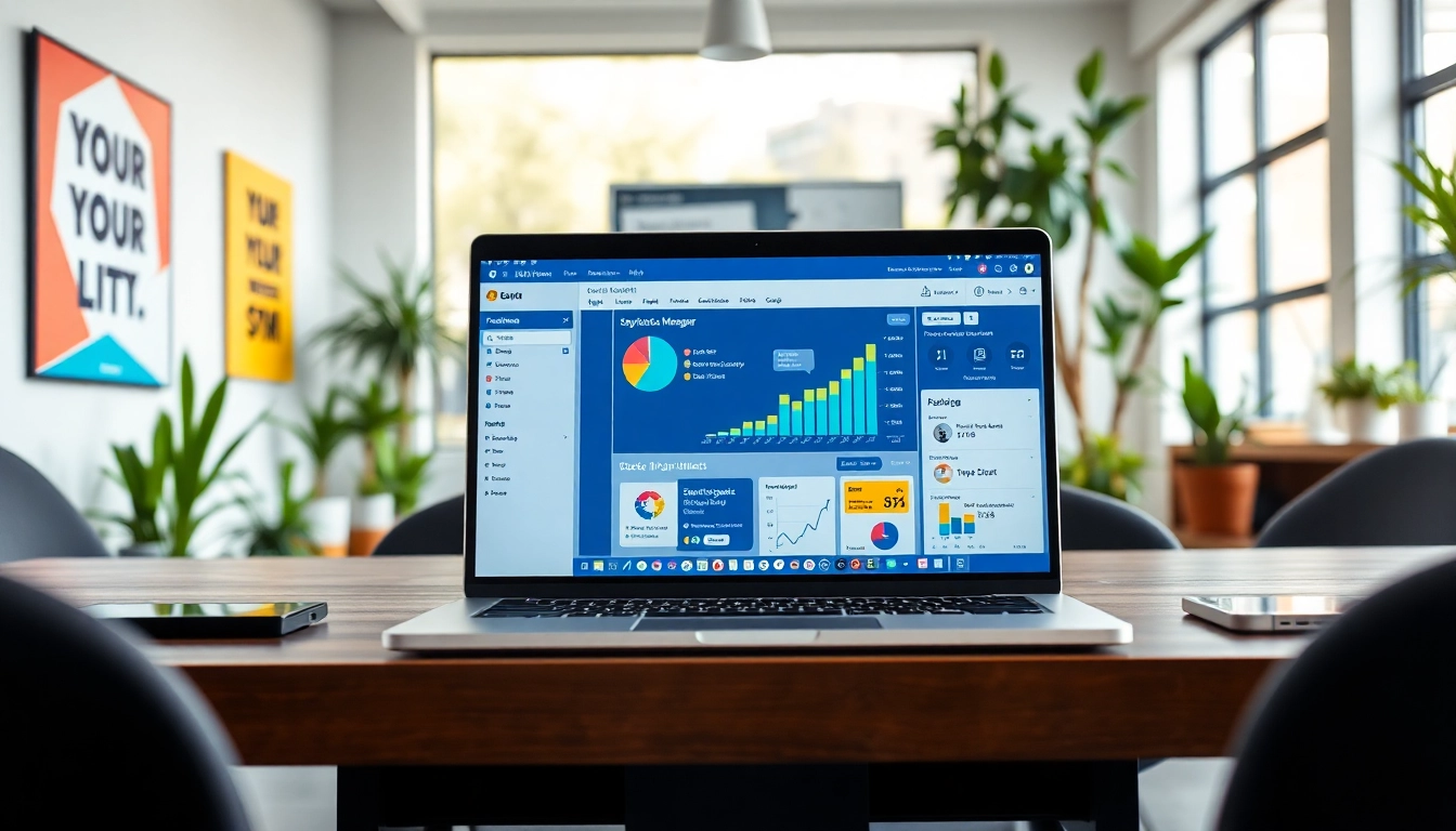 Utilizing the facebook smm panel for effective social media management in a modern workspace.
