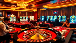 Experience luxury gaming excitement at https://88clb.courses/ with roulette and poker, vivid colors, and dynamic players.