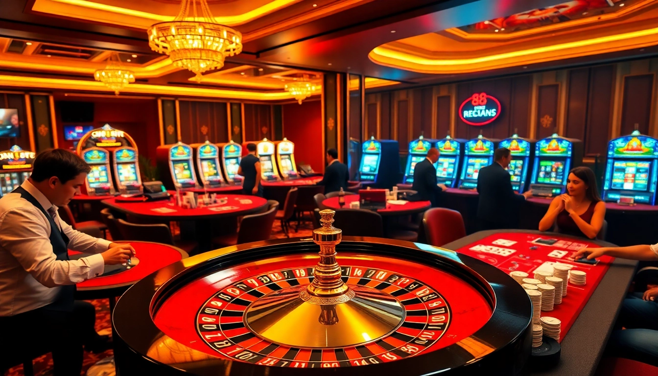 Experience luxury gaming excitement at https://88clb.courses/ with roulette and poker, vivid colors, and dynamic players.