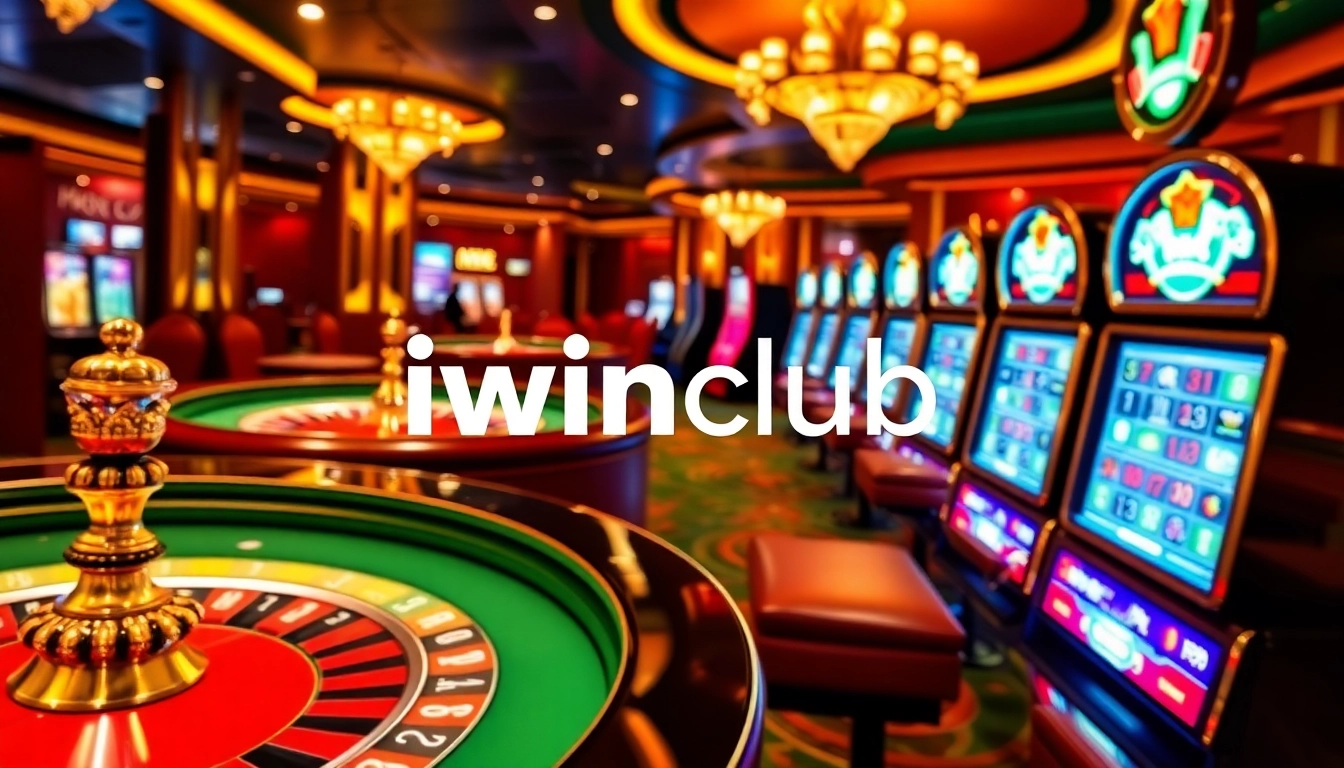 Experience thrilling online gameplay with iwinclub's luxurious casino gaming atmosphere.