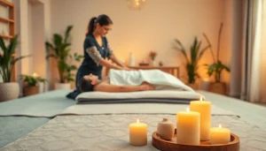 홈타이 마사지 치료를 받는 편안한 환경에서 전문 관리사가 서비스 제공