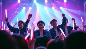 Exciting bts news as BTS performs live at a concert, showcasing their energetic stages.