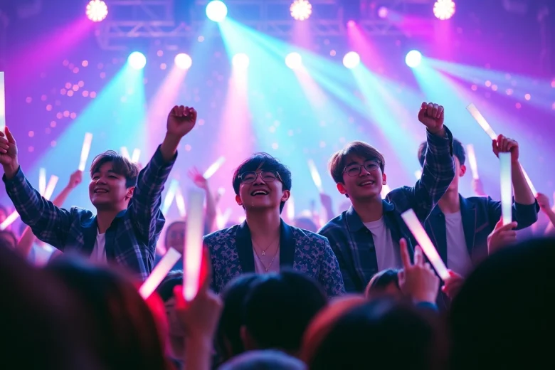 Exciting bts news as BTS performs live at a concert, showcasing their energetic stages.